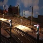 Oberleitungslampen im Modell