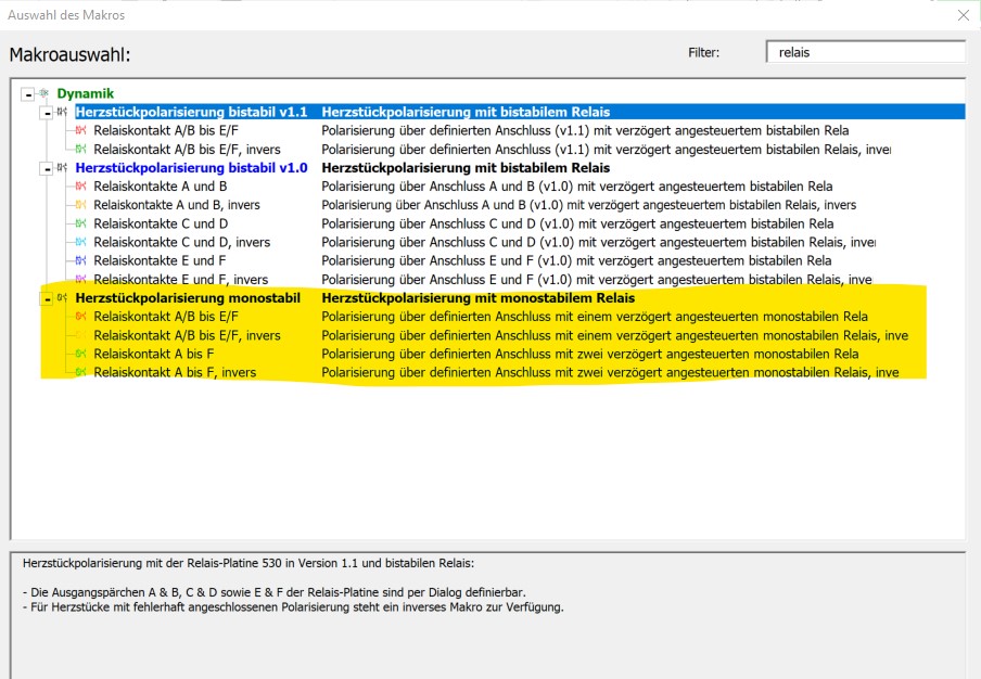 MobaLEDLib - Relaisdarstellung V3.1.0