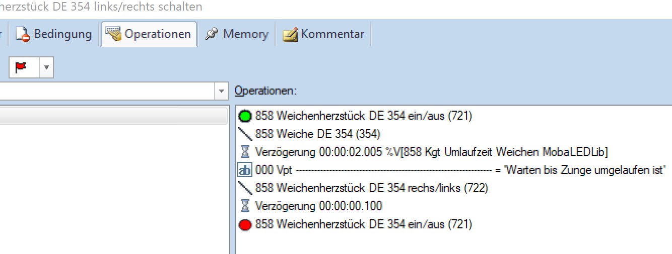 Traincontroller 530 - Melder Zustand 1